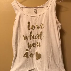 “Love what you do” graphic tank